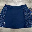 Ralph Lauren RLX  17” Side Pleated Aim High Rise Navy Stars Golf Skirt Size Large Photo 0