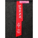 Spanx Leather-Like Midi Skirt Noir A-Line Shiny High-Waist Pencil Mid-Length S Photo 10