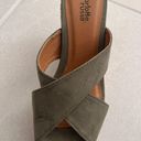 Charlotte Russe Olive Green Wedge Sandals  Photo 3