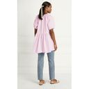 Hill House  Blouse Size Small Pink NWT Francesca Top Ballerina Cotton Peplum Photo 7