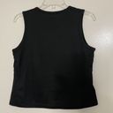 Nike  BLACK CROPPED KNIT TANK TOP SIZE MEDIUM (8-10) Photo 4