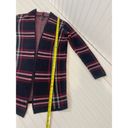 The Moon  & Madison Black & Red Buffalo Plaid Cotton Open Cardigan Size XS Photo 5