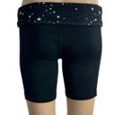 Wildfox SWEAT BLACK COMPRESSION BIKE SHORTS Size Small Biker Shorts waistband scattered Stars Photo 3