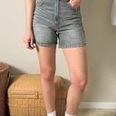 ZARA  gray high waisted denim jean mom shorts Photo 3