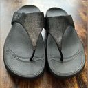 FitFlop  | Ladies flip flop Lulu shimmer suede sandal shoes. Size: 9 Photo 1