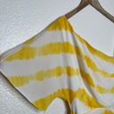 Ralph Lauren Lauren  yellow & white one shoulder faux wrap sundress size 4 p Photo 4