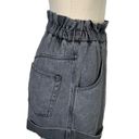 Isabel Marant  ETOILE Itea Gathered Denim Paperbag Shorts in Grey Size 34 Photo 3