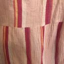 Marine layer cotton Sage Double Cloth Maxi Dress in pink stripe pocket XS Photo 9