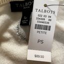 Talbots  Gorgeous Ivory Silver Tinsel Dot Lambswool Blend Sweater NWT $90 Size SP Photo 5