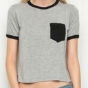 Brandy Melville Black Pocket Nadine Tee Photo 0