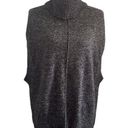 BCBGMAXAZRIA  Charcoal Grey Cowl Neck Sleeveless Sweater Vest Tunic size XS / S Photo 0