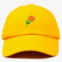 Yellow Rose Embroidered Baseball Hat Photo 1