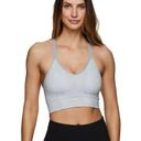 Rbx Active RBX Women's Ice Blue Seamless Jacquard Sports Bra Photo 0