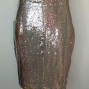 Halston Heritage HALSTON GUILIANA SILVER SEQUIN CUTOUT DRESS Photo 8