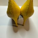 Ralph Lauren Canary Yellow Heels Size 8B Photo 3