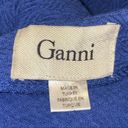 Ganni  textured blue 3/4 sleeve dress Photo 9