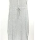 VERO MODA New  Striped Knit Henley Daina Dress Sleeveless Tie Waist Maxi White Photo 3