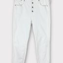 J.Crew  10” High Rise Slim Straight Jean in White Button Fly Size 32 L4729 New Photo 4