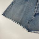 AGOLDE  Parker Angled Denim Jean Skirt Womens 30 Blue Distressed Frayed Edge Photo 4