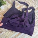Lululemon  | women dark purple athletic sports bra unpadded Photo 5