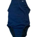 Nike  HydraStrong Fastback Racerback One Piece Swimsuit Midnight Navy Blue Size 8 Photo 4