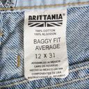 Brittania  Blue 1990s Vintage Mom Jeans Baggy Fit Tapered Yoke Jeans 30" Photo 5