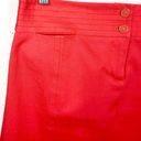 J. McLaughlin  Womens 2 Button Detail Straight Pencil Skirt Coral Back Vent 2 Photo 3