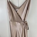 Birdy Grey  Cindy Satin Wrap Bridesmaid Maxi Dress | XS Photo 9