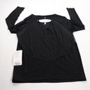 Lululemon  If you're Lucky Long Sleeve Tee Open Back Mesh Women's SZ 10 Black NWT Photo 7