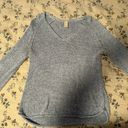 Divided Heather Blue Knit V-Neck Sweater Photo 1