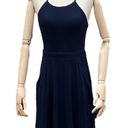 B Darlin 🎉HP🎉  navy blue juniors minidress w/ pockets/ 3/4 /Excellent condition Photo 0