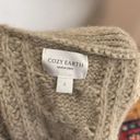 Cozy Earth Yak Alpaca Cashmere Merino Wool Womens Cable Knit Cardigan Large Photo 8