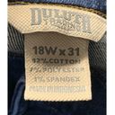 Duluth Trading  Women's Denim Jeans Mid Rise Classic Straight Dark Blue Size 18W Photo 3