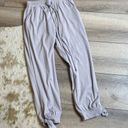 Lulus Lulu’s Taupe Grey Ankle Tie Jogger Pants  Photo 0