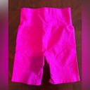 All In Motion Hot Pink High-Waisted Ribbed Bike Shorts Photo 1