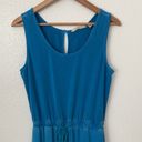 Soft Surroundings  S Blue Jumpsuit Romper with Lace Photo 2