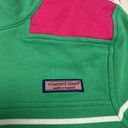 Vineyard Vines Shep 1/4 Zip Green Pink Pullover Shirt Size Small Photo 1