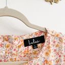 Lulus Blush Floral Smocked Ruffle Tiered Dress Photo 5