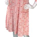 Fresh Produce  Womens Size XS Shibori Dalia Dress Geometric Scoop Neck Pink NEW Photo 2