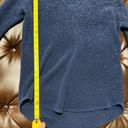 a.n.a . Women’s Knit Pullover Sweater with Sparkles, Hi-Lo Hem in Navy - Large Photo 7