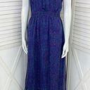 EXPRESS  Paisley Tiered Ruffle Sleeveless Maxi Dress Purple Small Photo 0