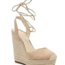 Jessica Simpson ZILKIO Beige Espadrille Wedge Sandal Size 10 Photo 0