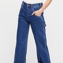 Free People High Rise Utility Straight Leg Relaxed Button Fly Carpenter Jeans Photo 0