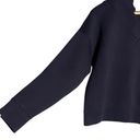 COS  V Neck Sweatshirt Sweater Size Small Navy Blue Oversized Boxy Photo 3