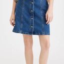 Dockers NWT  denim button front mini skirt size 28 Photo 0