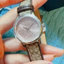 Coach  14503399 KHAKI BROWN SIGNATURE C Rose Gold DIAL Genuine Leather Band NIB. Photo 6