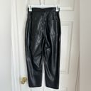 Abercrombie & Fitch Faux Leather Black Ankle Straight Ultra High Rise Curve Love Photo 5