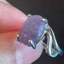 Amethyst Oval purple  S925 silver ring size 7 Photo 6