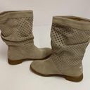 Toms  Serra suede slouch perforated boots Sz 6 A4 Photo 10