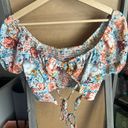 SheIn Floral Crop Top Photo 1